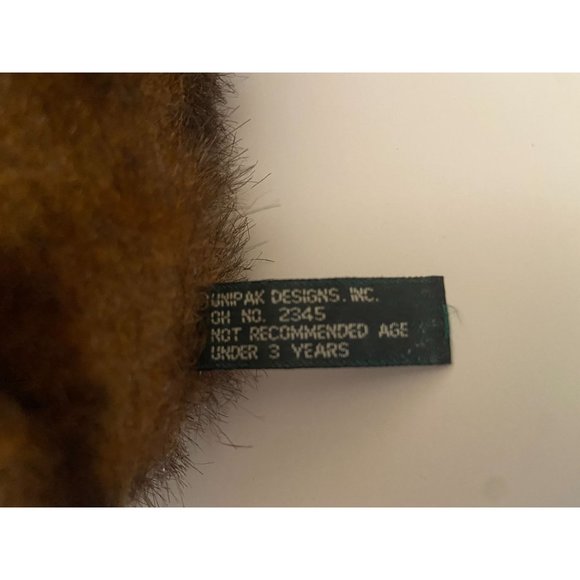 Unipak Design Two Brown Teddy Bears Stuffed  9" - Picture 4 of 12